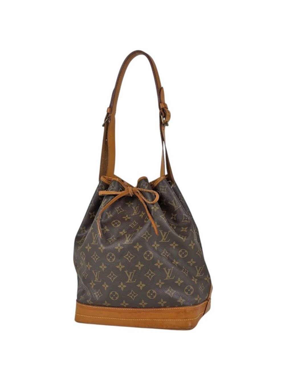 Louis Vuitton Noe Shoulder Bag Drawstring Monogram Brown